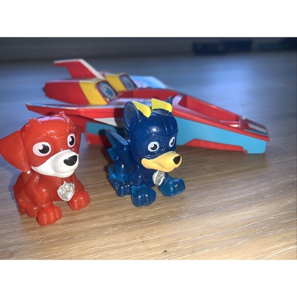Paw Patrol Mini Jet Playset Mighty Super Paws 2 Pups Included - Picture 3 of 4